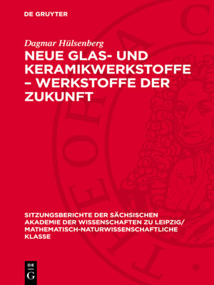 cover image of Neue Glas- und Keramikwerkstoffe – Werkstoffe der Zukunft